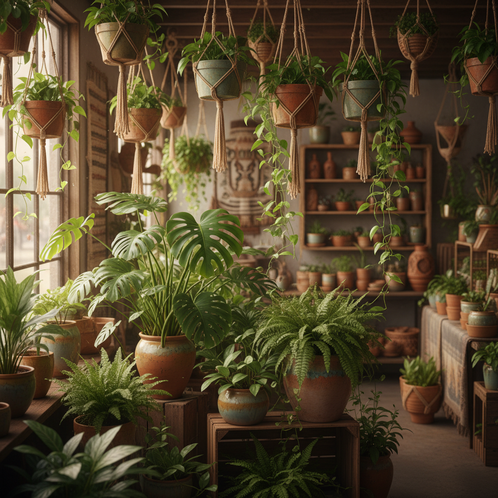 Plants Green and Flowering