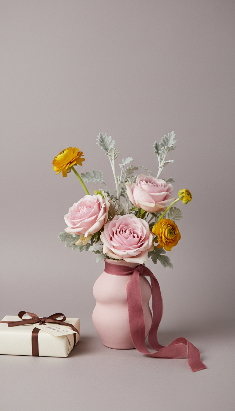Artisan  arrangements with mixed flowers