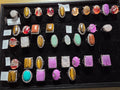 Gemstone-Look Costume Rings – Tiger Eye, Amethyst, Agate, Crystal & Turquoise