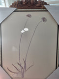 Framed Floral Oil Print – Branching Flowers