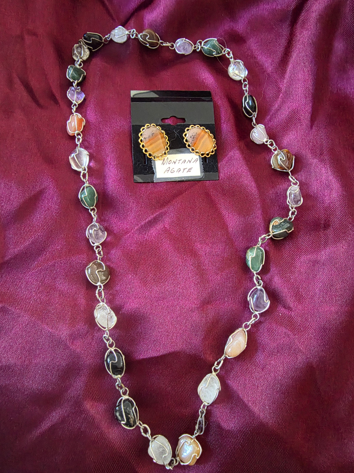 Mt Gems Handmade Multicolour Gem Necklace