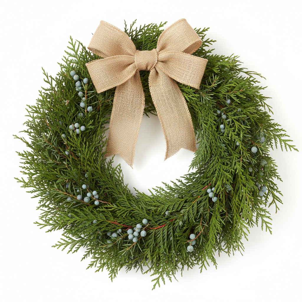 Fresh Cedar and Juniper Wreath / Rope – Pre-Order